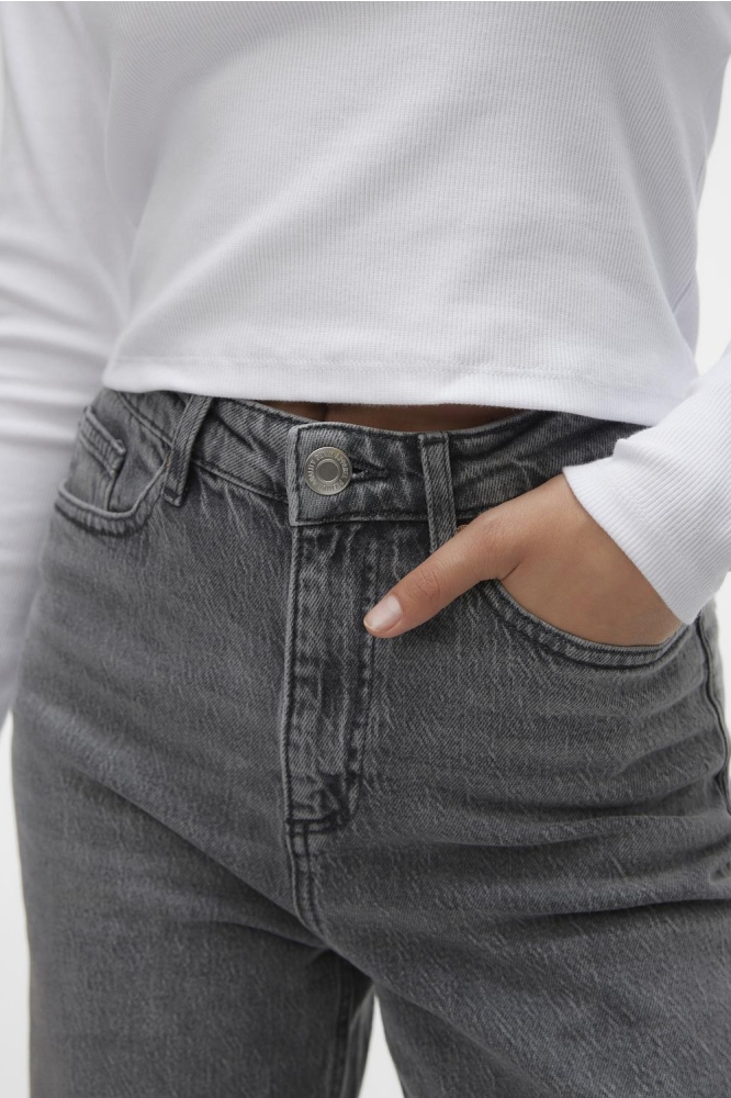 VMTESSA HR WIDE JEANS RA206 GA NOOS 10287304 Medium Grey Denim